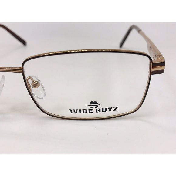 New Wide Guyz Brown LUCKY Eyeglasses 60mm for The Stylish Large Man - Picture 8 of 11